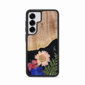 Anti Finger Smear Galaxy S25 Wood Phone Case - Jesiah (Bloom, 778115)