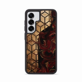 Anti Spy Fingerprint Shield Galaxy S25 Wood Phone Case - Jonnie (Pattern, 775921)
