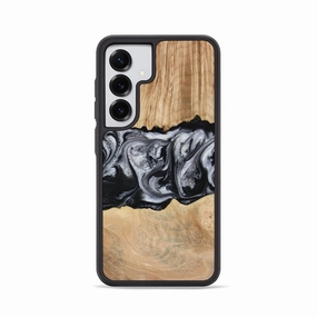 Galaxy S25 Wood Phone Case - Jordan (Black & White, 773855) Ultra Slim Protector