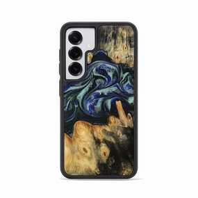 Galaxy S25 Wood Phone Case - Jream (Green, 780049) Anti Blue Light