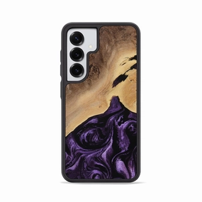 Galaxy S25 Wood Phone Case - Kadin (Purple, 770334) Bubble Free Installation Self Healing