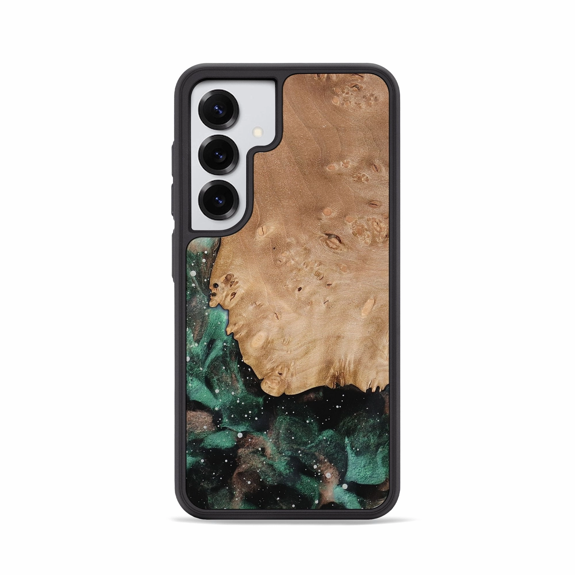 Galaxy S25 Wood Phone Case - Kaylah (Cosmos, 772471) Impact Protection Crystal Clear