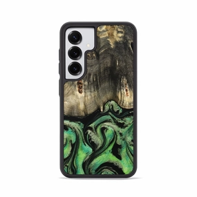 Galaxy S25 Wood Phone Case - Kayley (Green, 781761) Easy Apply Bubble Resistant Film