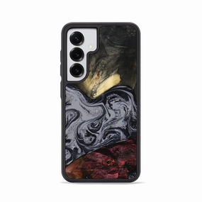 Anti Blue Light HD Clarity Galaxy S25 Wood Phone Case - Kelis (Black & White, 779562)