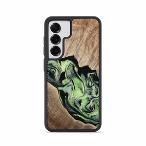Fingerprint Resistant Coating Scratch Protection Galaxy S25 Wood Phone Case - Kelsi (Green, 781366)