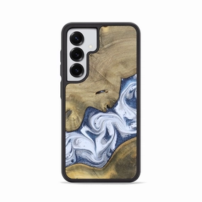 Galaxy S25 Wood Phone Case - Kenia (Blue, 780892) Screen Defense