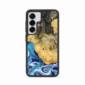 Water Resistant Galaxy S25 Wood Phone Case - Kianna (Blue, 780060)