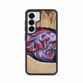 Galaxy S25 Wood Phone Case - Kinslee (Purple, 773828) Protective Film