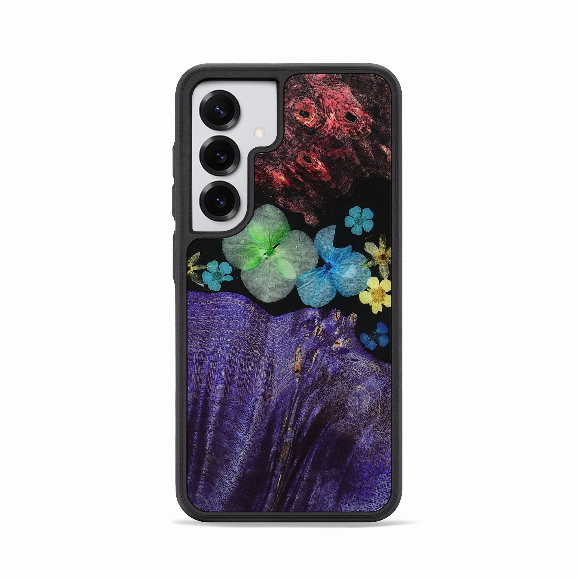 Shock Proof Film Anti Finger Smudge Film Galaxy S25 Wood Phone Case - Laci (Bloom, 781387)