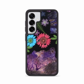 Anti Finger Stain Galaxy S25 Wood Phone Case - Leandro (Bloom, 781640)