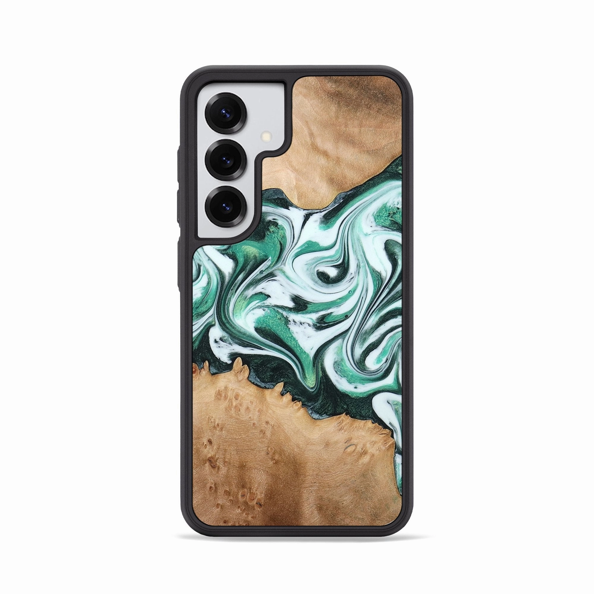 Galaxy S25 Wood Phone Case - Marvel (Green, 772585) Anti Fingerprint Coating Anti Finger Mark