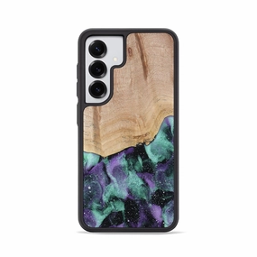 Anti Fingerprint Coating Galaxy S25 Wood Phone Case - Mavis (Cosmos, 779374)