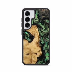 Easy Apply Galaxy S25 Wood Phone Case - Mitchel (Green, 781794)