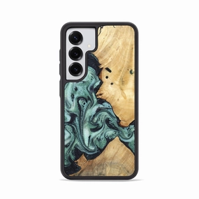 Ultra Clear Bubble Resistant Film Galaxy S25 Wood Phone Case - Miya (Green, 781767)
