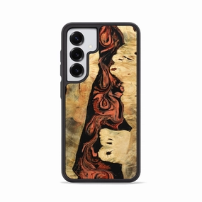 Galaxy S25 Wood Phone Case - Myles (Red, 779215) Grip Friendly