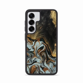 Galaxy S25 Wood Phone Case - Paris (Green, 778238) Raised Edges Tempered Screen Protector