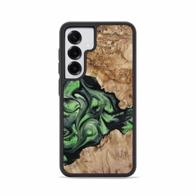 Protective Screen Anti Reflection Coating Galaxy S25 Wood Phone Case - Patty (Green, 780042)