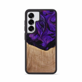 Anti Glare Film Galaxy S25 Wood Phone Case - Raya (Purple, 772664)