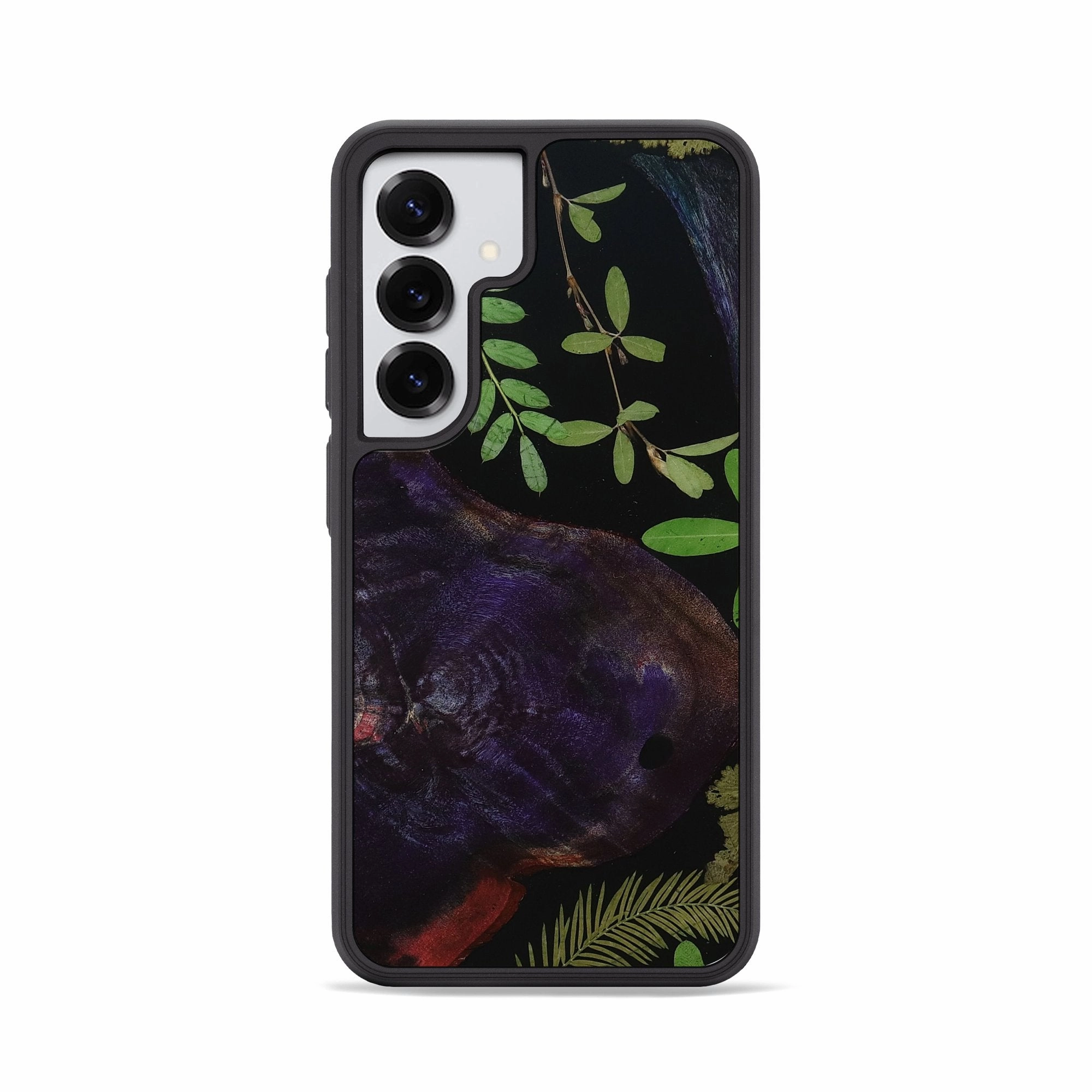 Fingerprint Resistant Galaxy S25 Wood Phone Case - Sampson (Bloom, 781395)