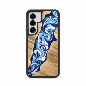Anti Dust Film Anti Spy Galaxy S25 Wood Phone Case - Shane (Blue, 776681)