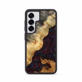 Galaxy S25 Wood Phone Case - Sharen (Red, 779790) Self Healing Anti Dust Film