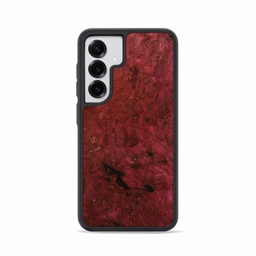 Anti Glare Privacy Screen Galaxy S25 Wood Phone Case - Sina (Wood Burl, 781079)