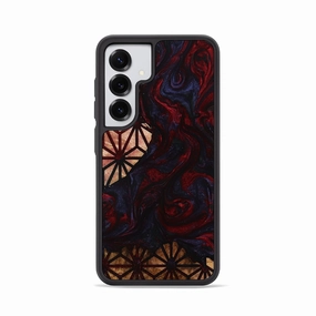 Galaxy S25 Wood Phone Case - Taft (Pattern, 773592) Bubble Free Screen