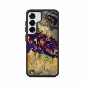 Galaxy S25 Wood Phone Case - Timmy (Green, 780718) Tempered Glass Bubble Free Installation