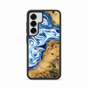 Bubble Free Galaxy S25 Wood Phone Case - Unique (Blue, 777013)