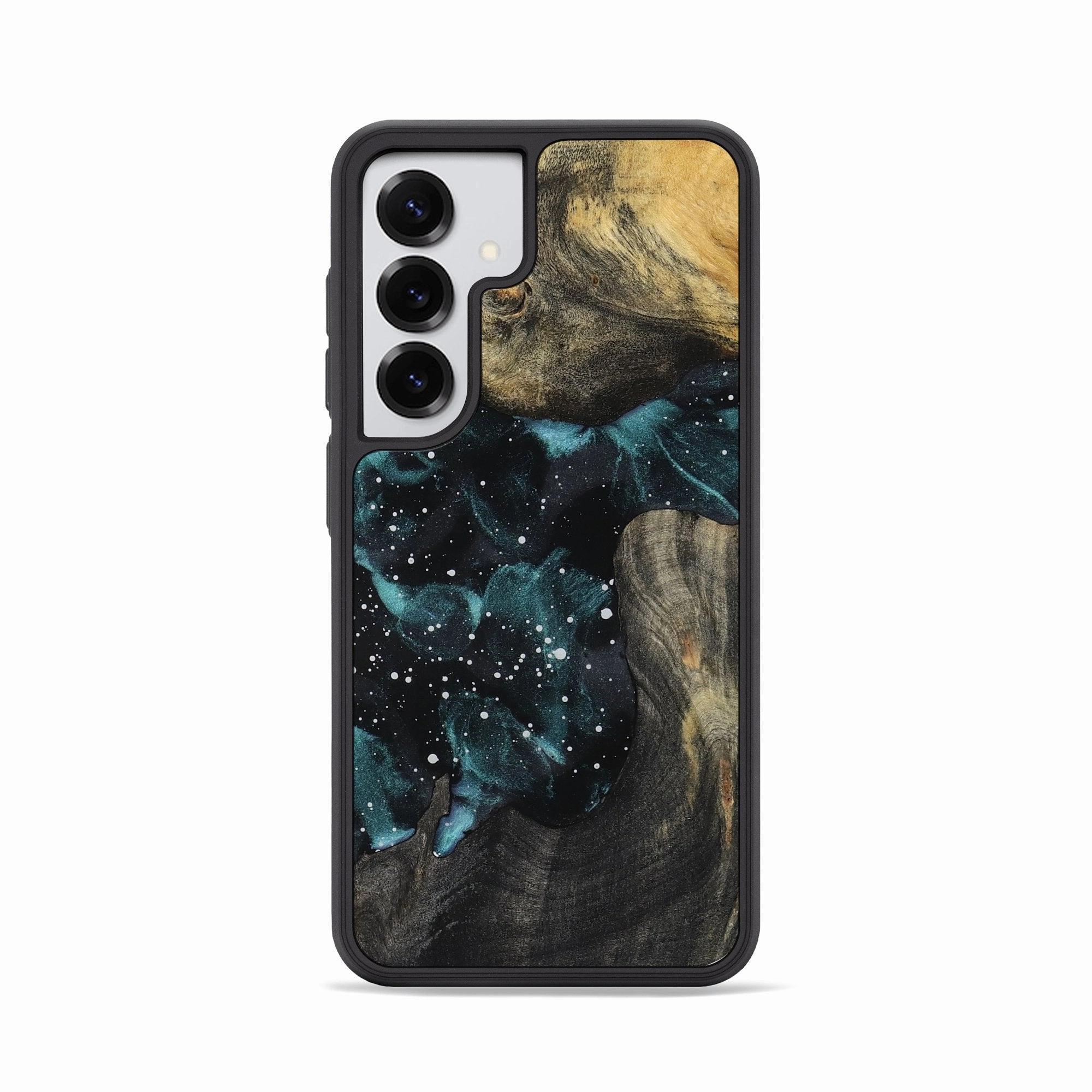 Shock Proof Film Shock Absorption Galaxy S25 Wood Phone Case - Yahya (Cosmos, 781985)