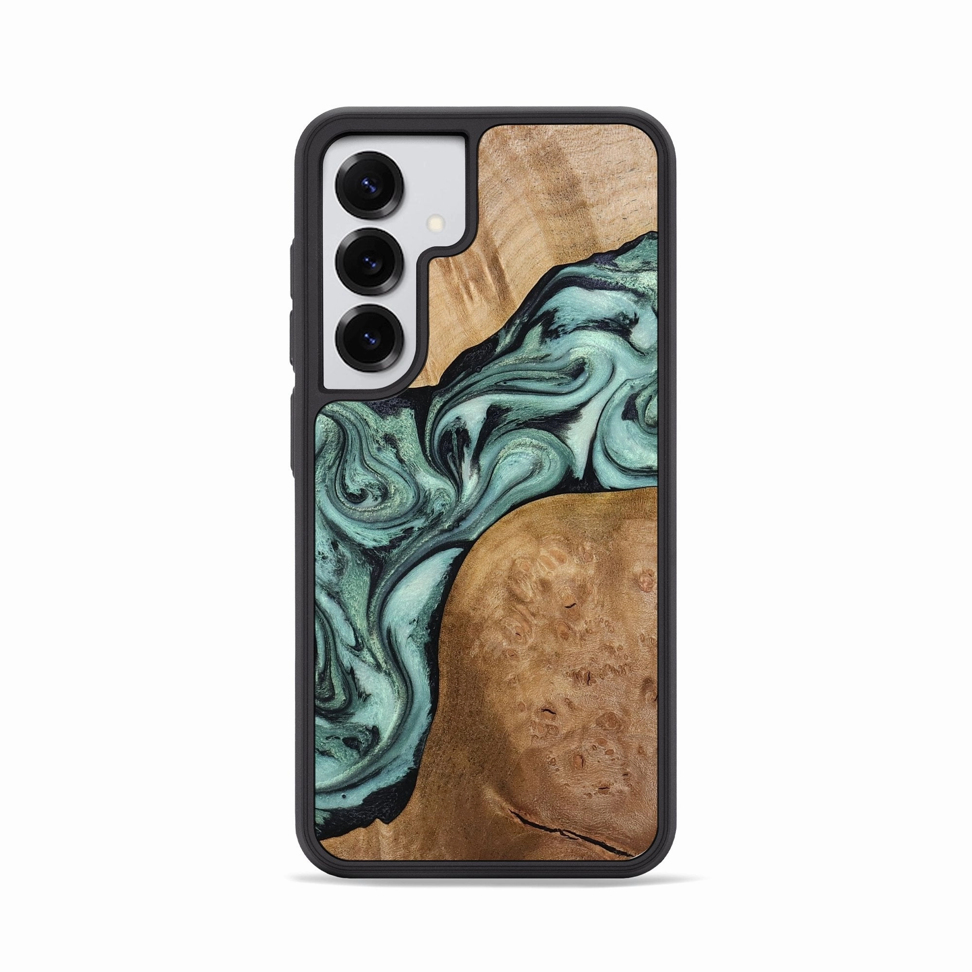 Galaxy S25 Wood Phone Case - Zariyah (Green, 772371) Anti Yellowing Film