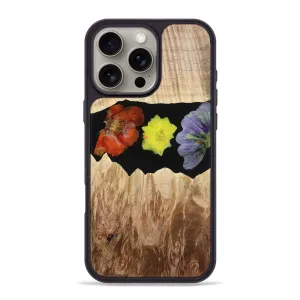 Anti Shock Film Anti Finger Oil Iphone 16 Pro Max Wood Phone Case - Zoey (Bloom, 777869)
