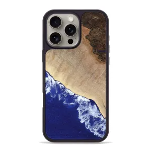 Scratch Proof Glass Iphone 16 Pro Max Wood Phone Case - Sadye (Geode, 781163)