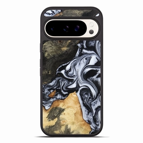 Pixel 10 Pro Xl Wood Phone Case - Bret (Black & White, 781361) Crystal Clear