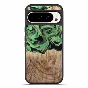 Scratch Proof Glass Pixel 10 Pro Xl Wood Phone Case - Ray (Green, 777637)