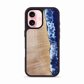 Iphone 16 Wood Phone Case - Issac (Coastal, 781167) Protective Layer Bubble Free Screen