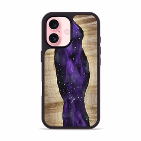 Impact Protection Anti Fingerprint Shield Iphone 16 Wood Phone Case - Sienna (Cosmos, 777449)