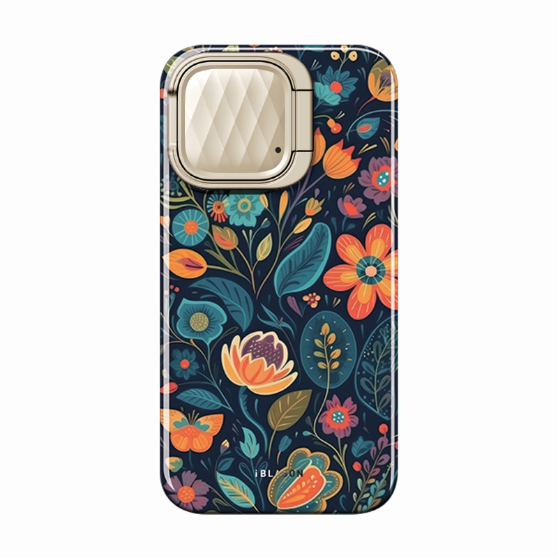Anti Oil Film Iphone 15 Pro Max Cosmo Mag Case - Garden Glow