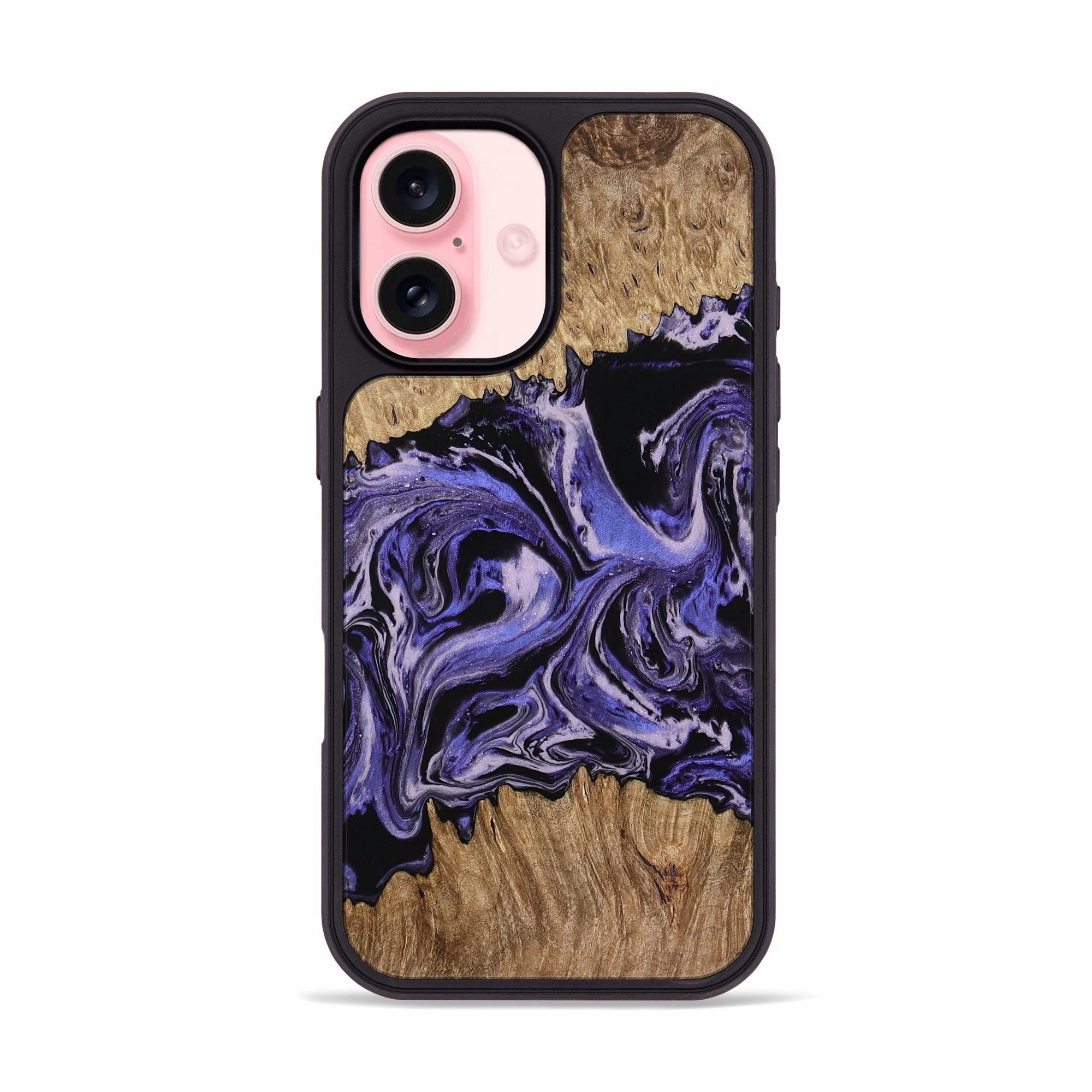 Anti Yellowing Screen Anti Yellowing Iphone 16 Wood Phone Case - Burton (Purple, 769473)
