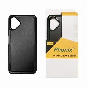 Phonix Case For Samsung A06 Black Armor Light Case Anti Fog
