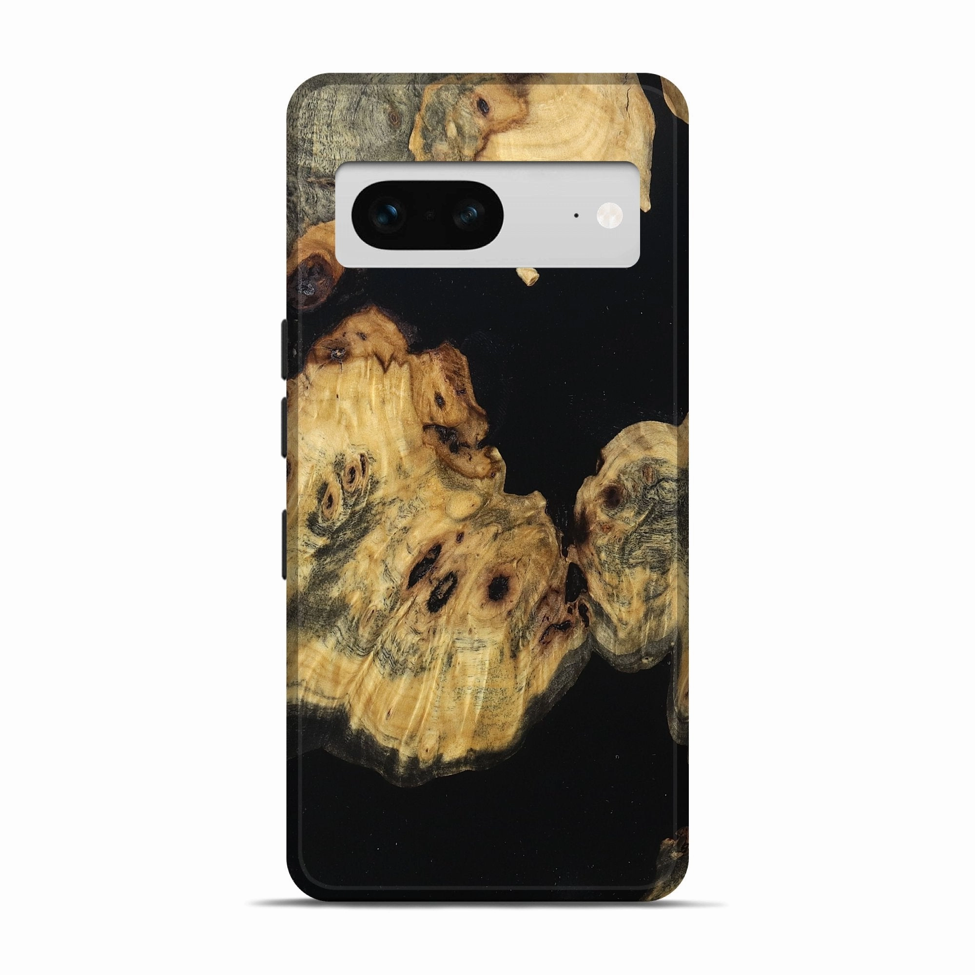 Pixel 7 Wood Live Edge Phone Case - Fannie (Wood Burl, 781433) Crystal Clear Anti Finger Stain