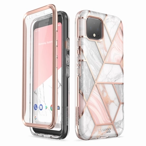 Google Pixel 4 Xl Cosmo Case-Marble Pink Protective Film Shockproof