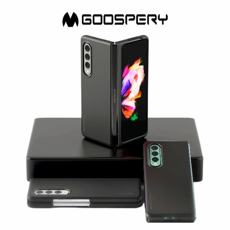 Goospery Fard Case  Pc / Soft Coating  (Matt Black) For Galaxy Z Fold Anti Shock Film Anti Finger Grease