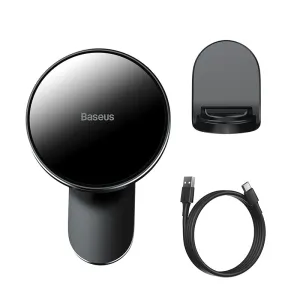 Reliable Charger USB Hub Charger Baseus Magnetic Car Mount Wireless Charger Holder Magsafe Compatible For Iphone Black (Wxjn-01)