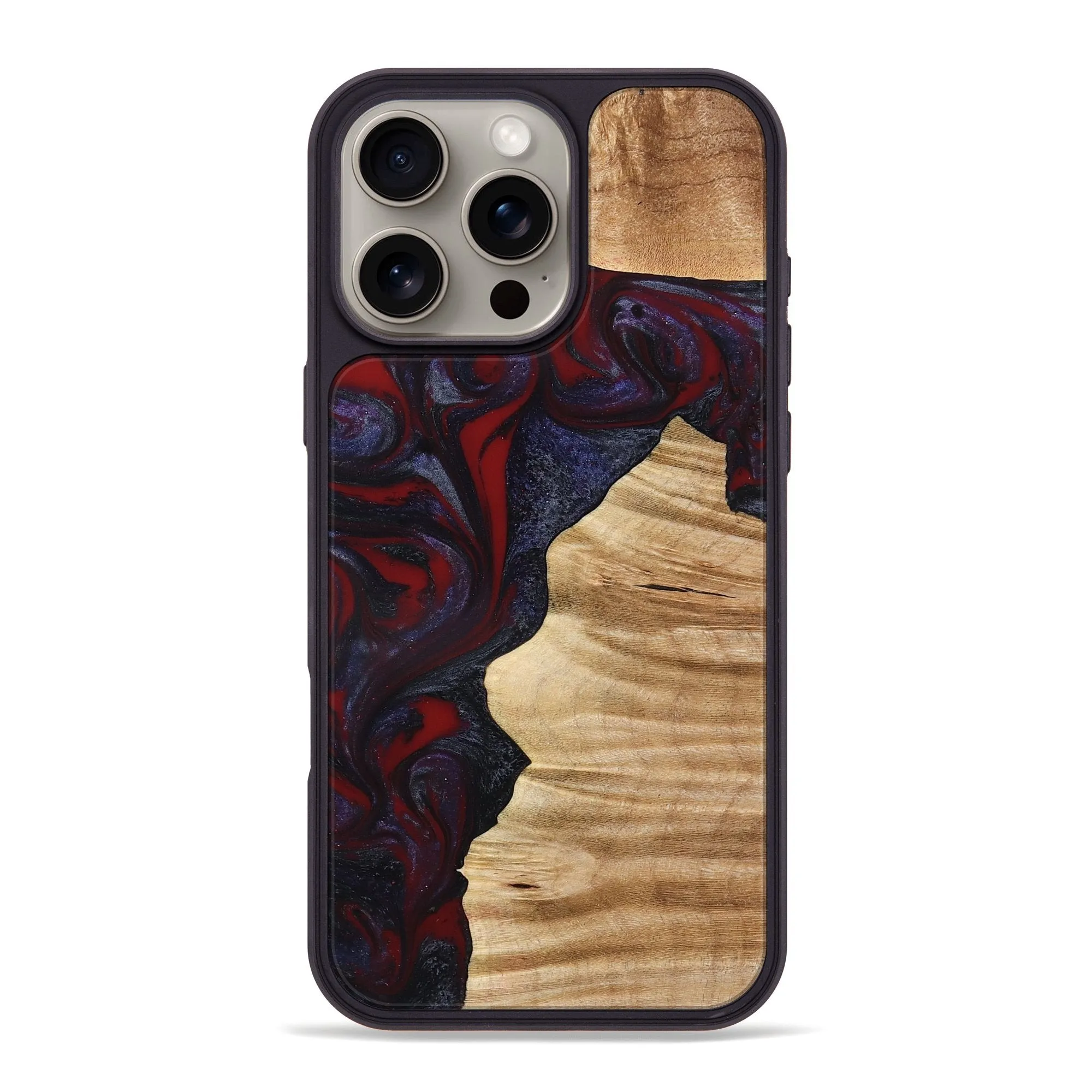 Ultra Slim Protector Iphone 16 Pro Max Wood Phone Case - Savanna (Red, 777544)