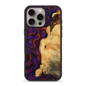 Impact Resistant Iphone 16 Pro Max Wood Phone Case - Edward (Purple, 775679)