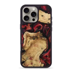 Fingerprint Resistant Screen Anti Static Film Iphone 16 Pro Max Wood Phone Case - Dona (Red, 781665)