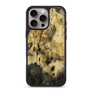 Iphone 16 Pro Max Wood Phone Case - Roscoe (Wood Burl, 779639) Anti Finger Streak Anti Glare Film