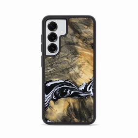 Tempered Screen Protector Galaxy S25 Wood Phone Case - Jenny (Black & White, 770086)