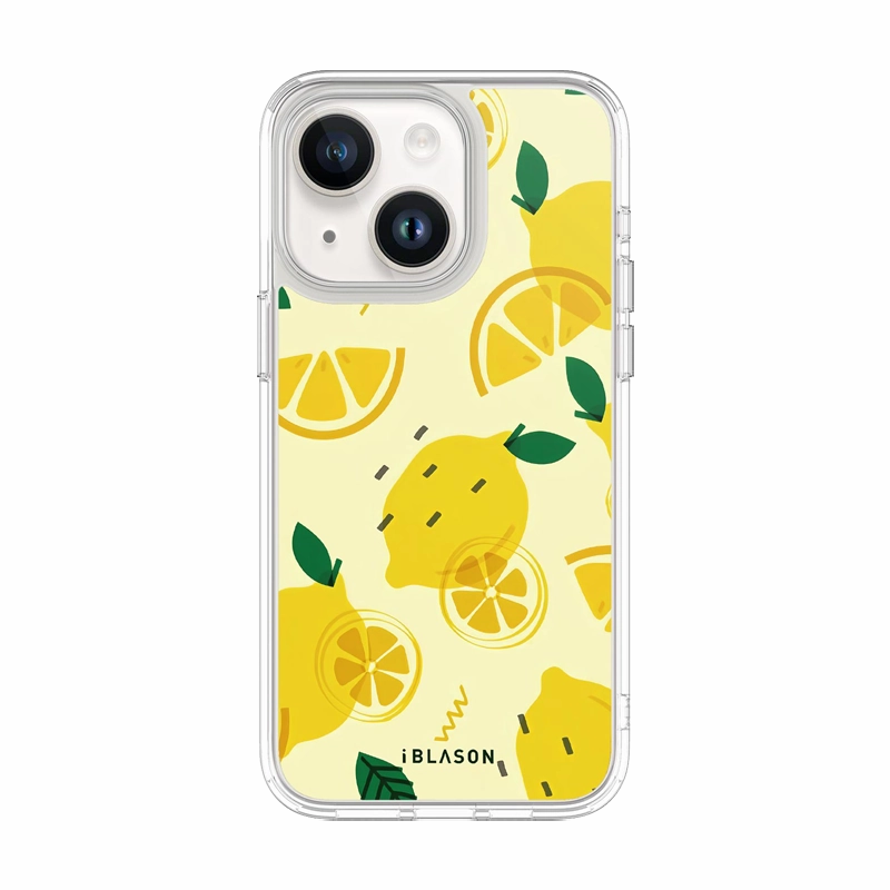 Anti Finger Mark Film Iphone 15 Plus Halo Magsafe Cute Phone Case - Lemonade